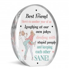 Funny Best Friend Gift For Birthday Acrylic Plaque Funny Gift