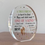 Gift For Best Friend BFF True Friend Gift Acrylic Plaque