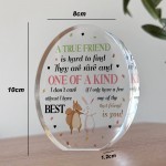 Gift For Best Friend BFF True Friend Gift Acrylic Plaque