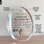 Gift For Best Friend BFF True Friend Gift Acrylic Plaque