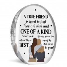 Gift For Best Friend BFF TRUE FRIEND PLAQUE Acrylic Plaque