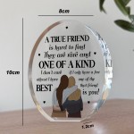Gift For Best Friend BFF TRUE FRIEND PLAQUE Acrylic Plaque