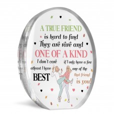 Gift For Best Friend TRUE FRIEND PLAQUE Acrylic Plaque