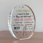 Gift For Best Friend TRUE FRIEND PLAQUE Acrylic Plaque