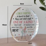 Gift For Best Friend TRUE FRIEND PLAQUE Acrylic Plaque
