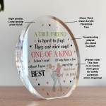 Gift For Best Friend TRUE FRIEND PLAQUE Acrylic Plaque