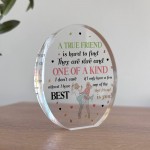 Gift For Best Friend TRUE FRIEND PLAQUE Acrylic Plaque