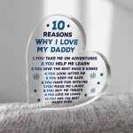 Daddy Gifts From Son Father And Daughter Gifts Acrylic Heart