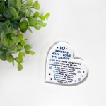 Daddy Gifts From Son Father And Daughter Gifts Acrylic Heart