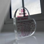 Mummy Gifts From Son Mother And Daughter Gifts Acrylic Heart