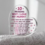 Mummy Gifts From Son Mother And Daughter Gifts Acrylic Heart