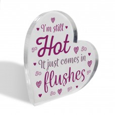 Funny 50th Birthday Gifts For Women Fifty Gift Acrylic Heart