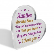Auntie Plaque Aunties Are Like Stars Thank You Gift For Her