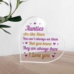 Auntie Plaque Aunties Are Like Stars Thank You Gift For Her