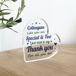 Gift For Colleague For Biirthday Christmas Acrylic Plaque