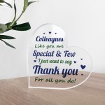 Gift For Colleague For Biirthday Christmas Acrylic Plaque