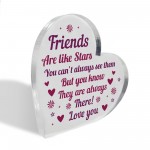 Friendship Plaque Friends Are Like Stars Thank You Gift For Her