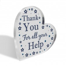 Thank You For All Your Help Gift For Teacher Colleague Volunteer