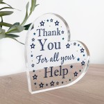 Thank You For All Your Help Gift For Teacher Colleague Volunteer