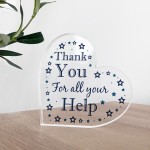 Thank You For All Your Help Gift For Teacher Colleague Volunteer