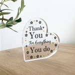 Gift For Colleague Volunteer Teacher Acrylic Plaque Thank You