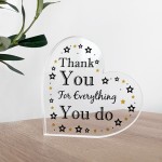 Gift For Colleague Volunteer Teacher Acrylic Plaque Thank You