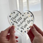 Gift For Colleague Volunteer Teacher Acrylic Plaque Thank You