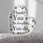 Gift For Colleague Volunteer Teacher Acrylic Plaque Thank You