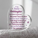 Handmade Goddaughter Gift Acrylic Plaque Goddaughter Birthday