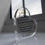 Handmade Godson Gift Acrylic Plaque Godson Birthday Gift