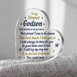 Handmade Godson Gift Acrylic Plaque Godson Birthday Gift