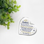 Handmade Godson Gift Acrylic Plaque Godson Birthday Gift