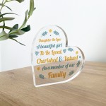 Daughter In Law Gift Loved And Cherished Acrylic Plaque Daughter