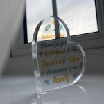 Daughter In Law Gift Loved And Cherished Acrylic Plaque Daughter