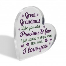 Great Grandma Gift Precious And Few Acrylic Plaque Great Grandma