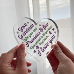 Great Grandma Gift Precious And Few Acrylic Plaque Great Grandma