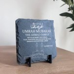 Umrah Mubarak Personalised Slate Plaque Umrah Mubarak Gifts