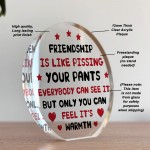Funny Plaque For Friend Birthday Christmas Acrylic Plaque