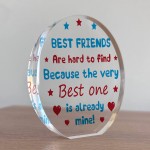 BEST FRIEND PLAQUE Special Thank You Gift For Friend