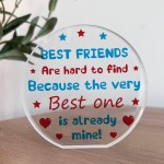 BEST FRIEND PLAQUE Special Thank You Gift For Friend