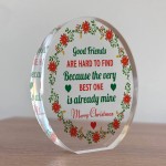 Merry Christmas Gift For Good Friend Acrylic Plaque Thank You