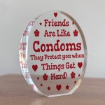 Joke Best Friend Gift Acrylic Plaque Funny Gift For Birthday
