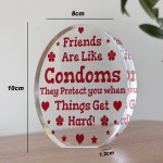 Joke Best Friend Gift Acrylic Plaque Funny Gift For Birthday
