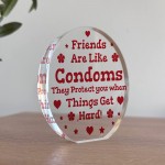 Joke Best Friend Gift Acrylic Plaque Funny Gift For Birthday