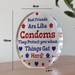 Funny Best Friend Gift Acrylic Plaque Funny Gift For Birthday