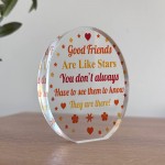 Good Friends Are Like Stars Gift For Long Distance Friend