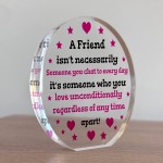 Friendship Gift For Long Distance Friend Acrylic Plaque Thankyou
