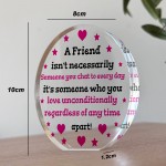 Friendship Gift For Long Distance Friend Acrylic Plaque Thankyou