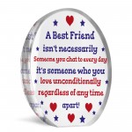 Special Friendship Gift For Long Distance Friend Acrylic Plaque