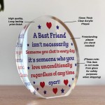 Special Friendship Gift For Long Distance Friend Acrylic Plaque